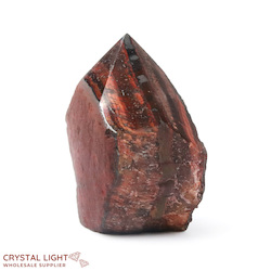 China, glassware and earthenware wholesaling: Red Tigers Eye Cut Base Point