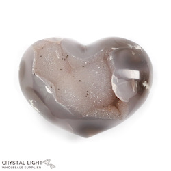 Agate Druse Heart