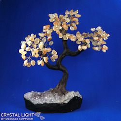 China, glassware and earthenware wholesaling: Citrine Druse Tree (Single)