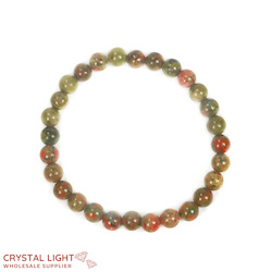 China, glassware and earthenware wholesaling: Unakite Bracelet 6mm