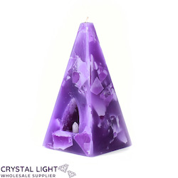 China, glassware and earthenware wholesaling: Purpurite Pyramid Candle Medium