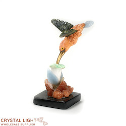 China, glassware and earthenware wholesaling: Hummingbird Sculpture (Small)