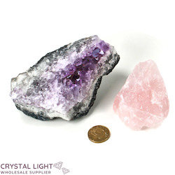 Amethyst and Rose Quartz  Lot