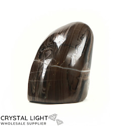 China, glassware and earthenware wholesaling: Chocolate Jasper Freeform