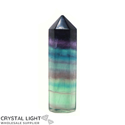 China, glassware and earthenware wholesaling: Rainbow Fluorite Point