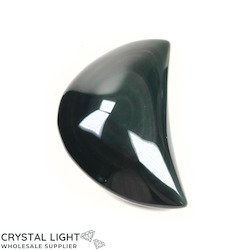 Rainbow Obsidian Crescent