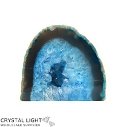 Blue Agate Cut Base