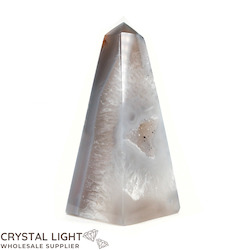 China, glassware and earthenware wholesaling: Agate Druse Obelisk