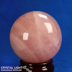 China, glassware and earthenware wholesaling: Rose Quartz Sphere /77mm