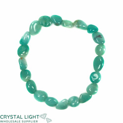 China, glassware and earthenware wholesaling: Amazonite Small Tumble Bracelet