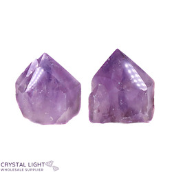 Amethyst Semi Polished Cut Base Point Lot