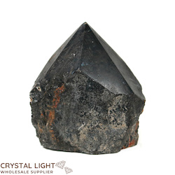 Black Tourmaline Cut Base Point