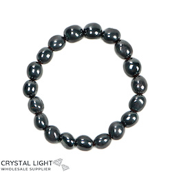 Hematite Tumble Bracelet Small