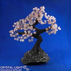 Rose Quartz Druse Tree (Single)