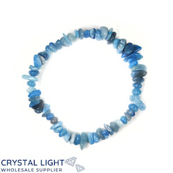 China, glassware and earthenware wholesaling: Blue Quartz Chip Bracelet