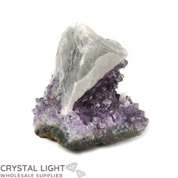 China, glassware and earthenware wholesaling: Amethyst and Calcite Druse Piece