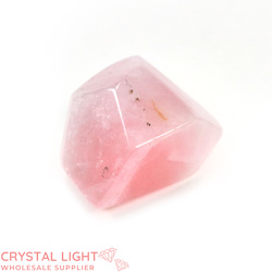 Rose Quartz Faceted Shape (Single)