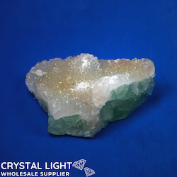 Green Fluorite with Quartz Specimen