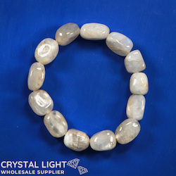 Rainbow Moonstone Tumble Bracelet