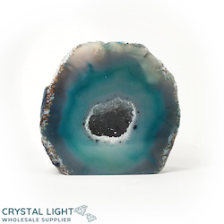 China, glassware and earthenware wholesaling: Teal Agate Cut Base