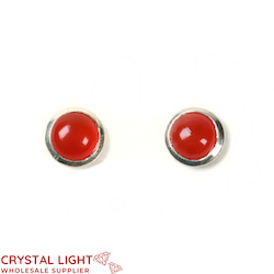 Carnelian Framed Stud Earrings