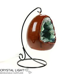 Green Fluorite Oval Hanging Lamp