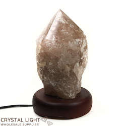 Smokey Quartz Point Lamp