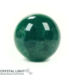 China, glassware and earthenware wholesaling: Green Fluorite Sphere /64mm