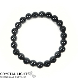 China, glassware and earthenware wholesaling: Black Obsidian Bracelet 8mm