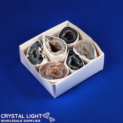 China, glassware and earthenware wholesaling: Agate Geode Box Set (Tiny)