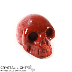 Red Jasper Skull