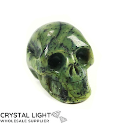 Nephrite Jade Skull