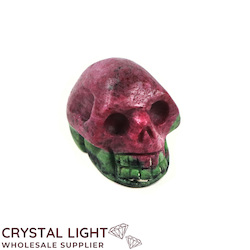 Ruby Zoisite Skull