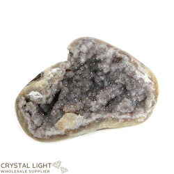 China, glassware and earthenware wholesaling: Amethyst Polished Druse with Calcite