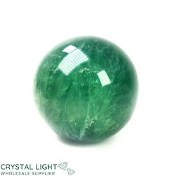 China, glassware and earthenware wholesaling: Green Fluorite Sphere /65mm