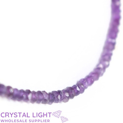 Amethyst Faceted Beaded Necklace