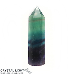 China, glassware and earthenware wholesaling: Rainbow Fluorite Point