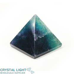 Rainbow Fluorite Pyramid