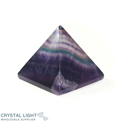 Rainbow Fluorite Pyramid