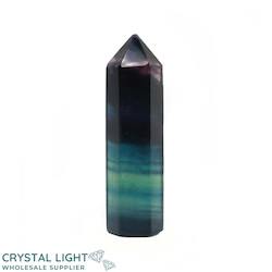 China, glassware and earthenware wholesaling: Rainbow Fluorite Point