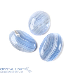 China, glassware and earthenware wholesaling: Blue Lace Agate Flatstone Lot