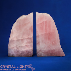 Rose Quartz Bookends