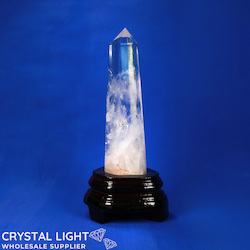 Clear Quartz Point on Stand