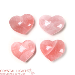 China, glassware and earthenware wholesaling: Rose Quartz Heart