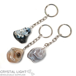 Agate Tumble Keychain Lot