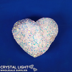 China, glassware and earthenware wholesaling: Rainbow Aura Druse Heart