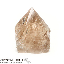 China, glassware and earthenware wholesaling: Smokey Quartz Cut Base Point