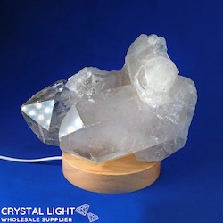 Quartz Cluster with LED Stand