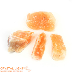 Orange Calcite Rough Lot