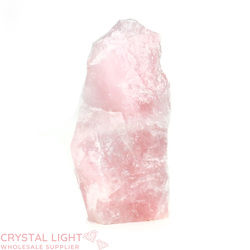 Rose Quartz Rough Cut Base